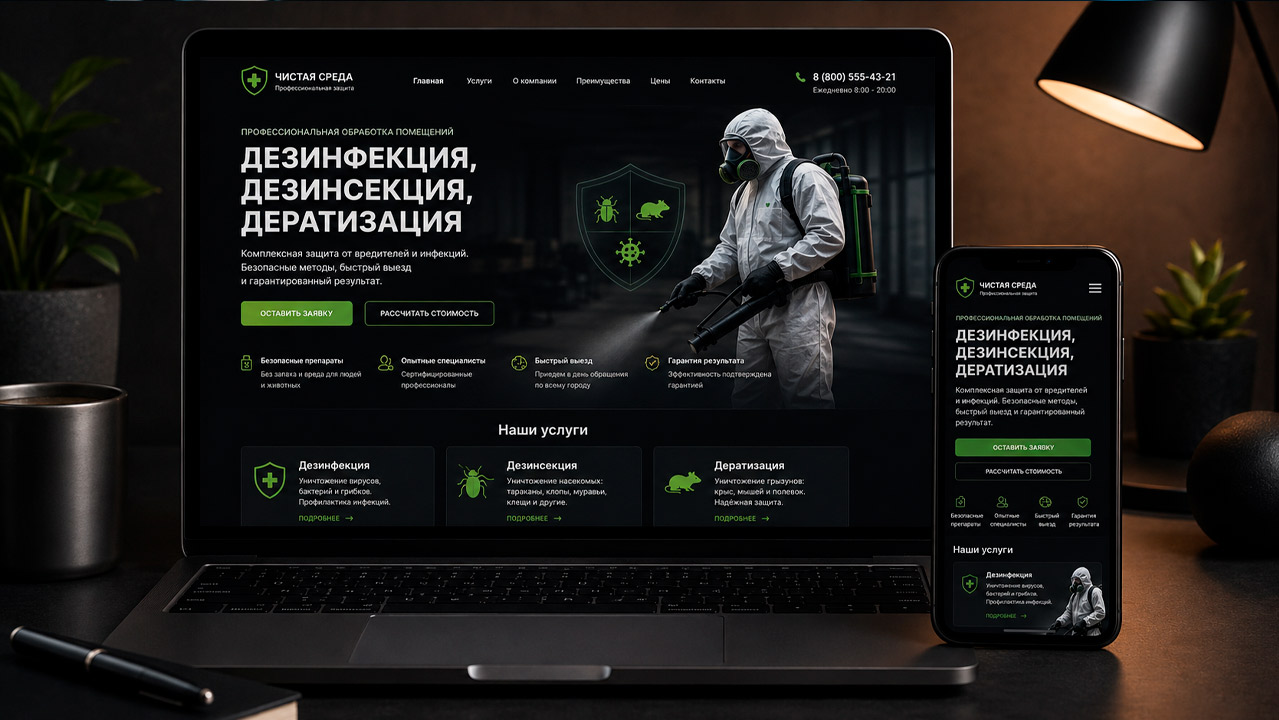 Дезинсекция и дератизация — обработка помещений