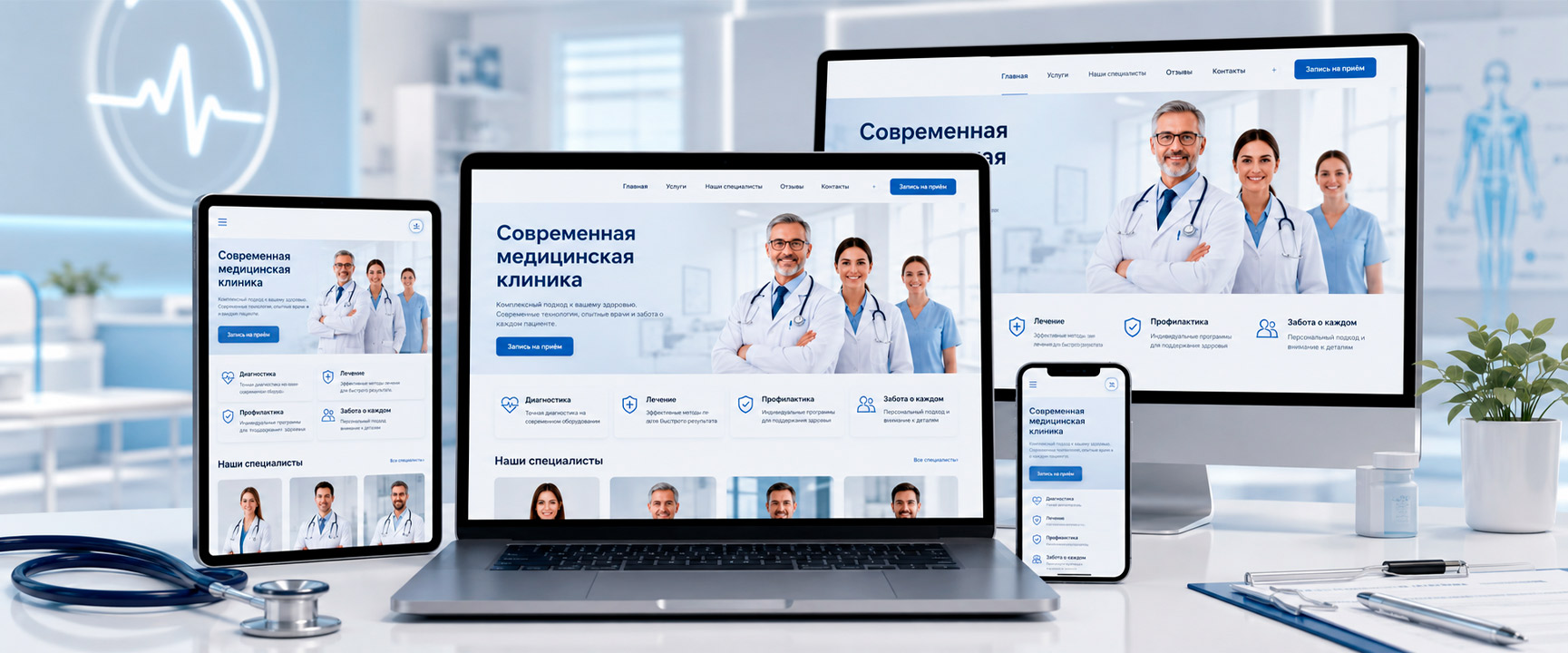 Готовый сайт для медицинского центра